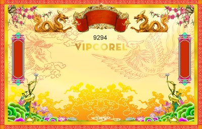 Cung cấp file tranh gốc Mẫu gia phả rồng phượng - cành đào - hoa sen độc quyền