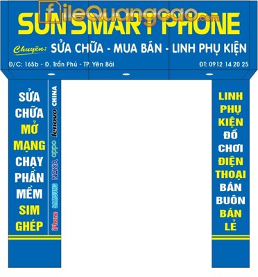 File gốc Mẫu hộp đèn thiết kế điện thoại di động file CDR (phong cách) châu Âu