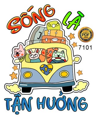 Ảnh gốc file in lụa Mẫu in áo thun "sống là tận hưởng" file corel chi tiết