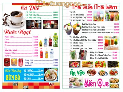File tranh Mẫu menu trà sữa nền trắng đơn giản #2 file CDR (gốc) phong cách tối giản