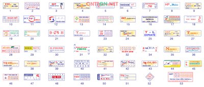 File gốc in ấn Mẫu tem bảo hành điện thoại - máy tính file Corel chuẩn màu CMYK