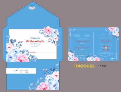 Tệp tin gốc Mẫu thiệp cưới có phong bì - Lễ Thành hôn #6 (chất lượng) Mẫu thiệp cưới có phong bì - Lễ Thành hôn #6