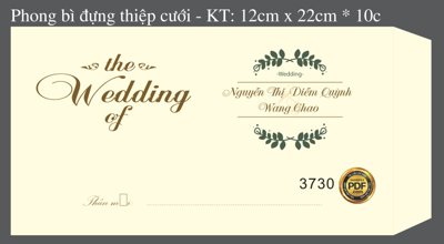 Download file Mẫu thiệp cưới in offset Diễm Quỳnh file corel (chất lượng in ấn)