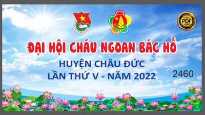 Cung cấp file tranh gốc Market Đại hội cháu ngoan Bác Hồ huyện Châu Đức file CDR độc quyền