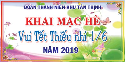 Hình ảnh file gốc Market Đoàn Thanh Niên Khai mạc hè - vui tết thiếu nhi cho in UV