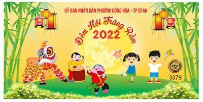 File PSD Market đêm hội trăng rằm 2022 phường Đông Hòa file Corel (bản gốc) cho nhà in