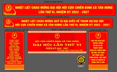 File ảnh Market đại hội hội cựu chiến binh xã Tân Hưng file corel (gốc) in standee
