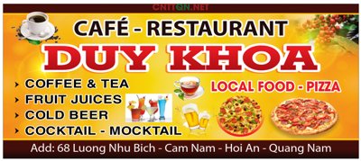 Tải file Market Bảng hiệu Cà phê Restaurant Duy Khoa (gốc) làm tranh treo tường