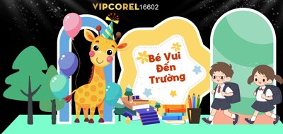 File gốc in ấn Market Chào mừng năm học mới 2025 #48 file corel chất lượng vượt trội