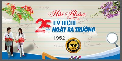 Tải file Market Hội khóa 25 năm kỷ niệm ngày ra trường #3 CDR (gốc) chủ đề hoa sen