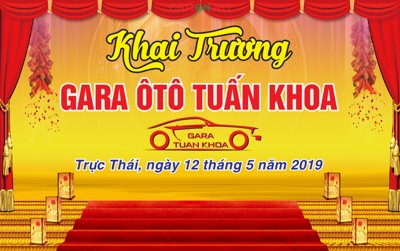 File in ấn Market Khai Trương Gara Ô tô Tuấn Khoa file CDR (bản gốc) sắc nét
