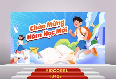 Tải file Market Khai giảng chào năm học mới 2025 #27 file corel (ảnh gốc) file AI/EPS