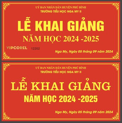 File gốc in tráng gương Market Lễ Khai Giảng năm học 2024 - 2025 corel chi tiết