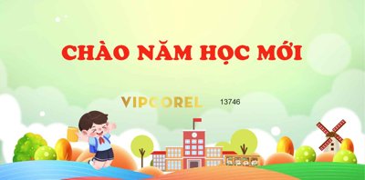 File gốc Market Lễ Khai Giảng năm học 2024 - 2025 vector corel #3 (in 3D) cho trang trí