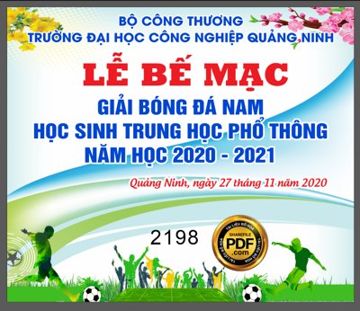 Tải về file tranh gốc Market Lễ bế mạc giải bóng đá nam học sinh THPT file CDR (để in quảng cáo)