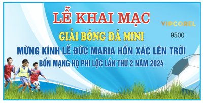 File gốc Market Lễ khai mạc giải bóng đá mini file corel (trang trí) phòng làm việc