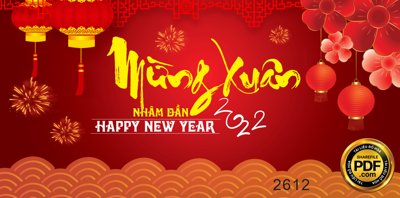 File tranh Market Mừng xuân Nhâm Dần happy new year 2022 (gốc) chủ đề thành phố