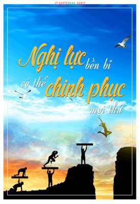 File gốc Market Nghị lực bền bỉ có thể chinh phục mọi thứ (chủ đề hiện đại) trang trí