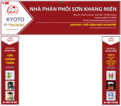 File tranh trang trí Market Nhà phân phối Sơn Việt Nhật KYOTO Corel (tải file gốc)
