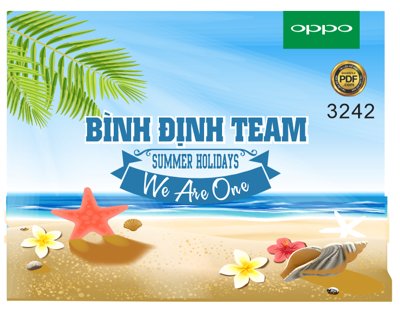 Tải file Market Oppo Bình Định Teambuilding - We are One file Corel (gốc) chủ đề phong thủy