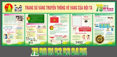 File tranh Market Trang sử vàng truyền thống vẻ vang của đội ta file CDR (gốc) chủ đề trừu tượng