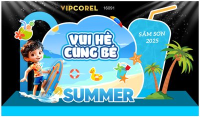 Tải file Market bãi biển vui hè cùng bé 2025 file corel (gốc) in ấn chất lượng