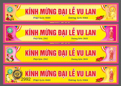 Download file Market băng rôn kính mừng đại lễ vu lan #2 file corel (chuẩn in) chất lượng cao