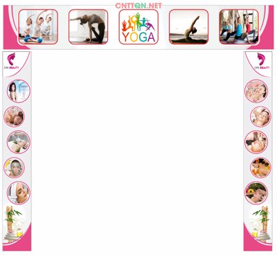 File in ấn cao cấp Market bảng biển Spa - Thẩm mỹ - làm đẹp file CDR (file gốc)