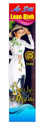 Tải file PSD Market biển đứng áo dài Loan Bình file corel (nguyên layer) để in