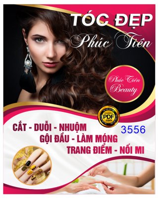 Download file Market biển quảng cáo Tóc đẹp Phúc Tiên file Corel (chất lượng in ấn)