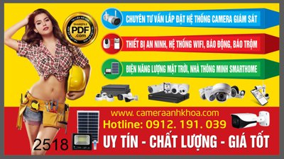 File in lụa Market biển quảng cáo lắp đặt hệ thống camera giám sát (tân cổ điển) Market biển quảng cáo lắp đặt hệ thống camera giám sát