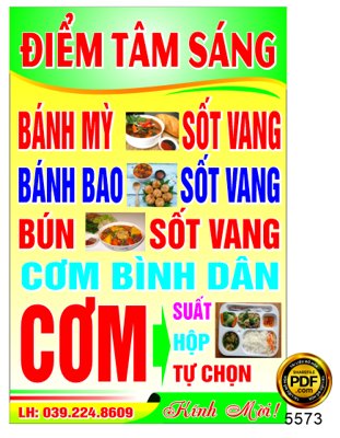 Tải file Market biển vẫy điểm tâm sáng - cơm bình dân (ảnh gốc) 300dpi Market biển vẫy điểm tâm sáng - cơm bình dân
