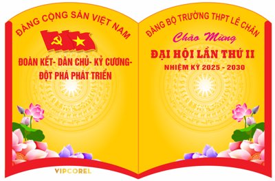 Ảnh gốc Market chào mừng đại hội Đảng bộ trường THPT (độ nét cao) in tráng gương