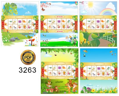 Hình ảnh file gốc in lụa Market chơi ô ăn quan - vui chơi lành mạnh file Corel