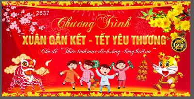 File gốc Market chương trình xuân gắn kết - tết yêu thương file CDR (dành cho trang trí nội thất)