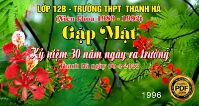 File PSD Market gặp mặt kỷ niệm 30 năm ra trường THPT Thanh Hà (gốc) cho designer