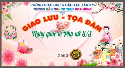 File tranh Market giao lưu và tọa đàm ngày quốc tế phụ nữ 8-3 file CDR (file gốc) chủ đề phong thủy