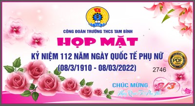 File gốc Market họp mặt kỷ niệm 112 năm ngày quốc tế phụ nữ 8/3 (in tráng gương) ốp tường