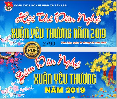 File gốc Market hội thi văn nghệ xuân yêu thương năm 2019 (in ấn) màu sắc trung thực