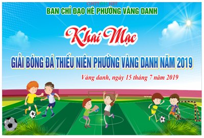 Tải file Market khai mạc giải bóng đá thiếu niên 2019 file CDR (gốc) để in ấn ngay