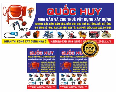 File gốc in mica Market mua bán và cho thuê vật liệu xây dựng Quốc Huy chất lượng