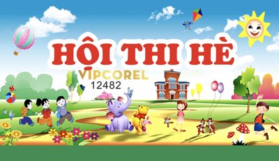 File gốc in ấn Market nền ngày Quốc Tế Thiếu Nhi 1/6 vector #32 độ phân giải cao