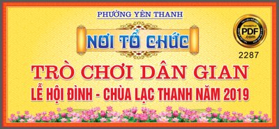 Tải file Market tổ chức lễ hội đình - chùa Lạc Thanh file CDR (gốc) in ấn ngay lập tức