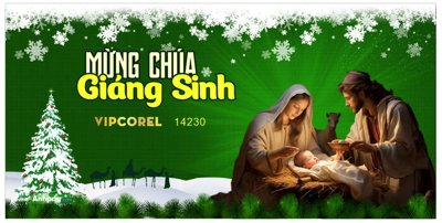 File gốc Market trang trí Giáng Sinh 2025 file corel #13 (in lụa) hoa văn cổ điển