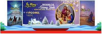 File in mica Market trang trí Giáng Sinh 2025 file corel #14 (bản gốc) siêu trong