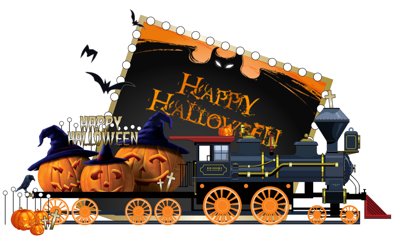 File PSD Market trang trí Lễ hội Halloween vector file corel #45 (bản gốc) dễ dàng edit