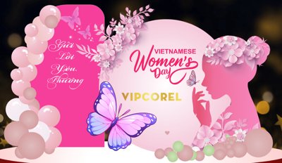 File in mica Market trang trí Women's Day 8.3 #12 file corel (ảnh gốc) đẹp