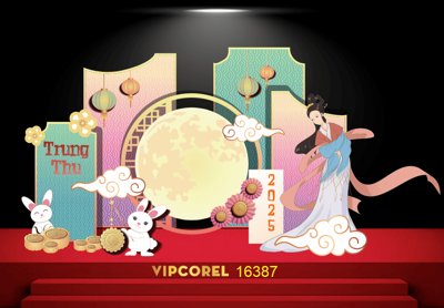 File ảnh Market trang trí vui tết Trung Thu 2025 #12 file corel (gốc) trang trí khách sạn