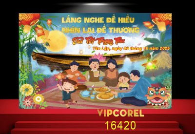 File gốc Market trang trí vui tết Trung Thu 2025 #20 file corel (PNG) nền trong suốt