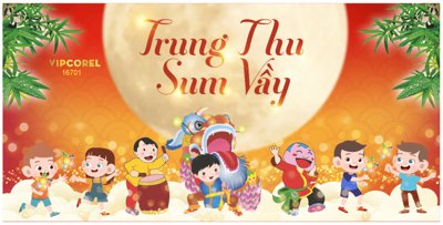File gốc Market trang trí vui tết Trung Thu 2025 #42 file corel (cho in UV) siêu nét